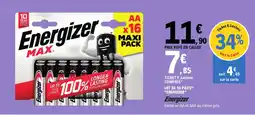 E.Leclerc LOT DE 16 PILES(1) "ENERGIZER" offre