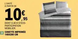 E.Leclerc COUETTE IMPRIMÉE 140X200 CM offre