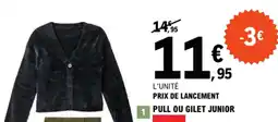 E.Leclerc PULL OU GILET JUNIOR offre
