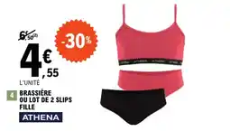 E.Leclerc BRASSIÈRE OU LOT DE 2 SLIPS FILLE offre