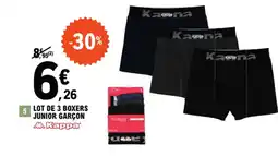 E.Leclerc LOT DE 3 BOXERS JUNIOR GARÇON offre