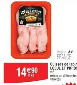 Cuisses de lapin LOEUL ET PIRIOT