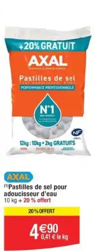 Cora x Carrefour Pastilles de sel pour adoucisseur d'eau offre