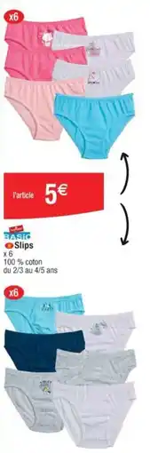 Cora x Carrefour Slips offre