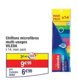 Cora x Carrefour Chiffons microfibres multi-usages VILEDA offre