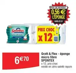 Cora x Carrefour Gratt & Flex - éponge micro fibre SPONTEX offre