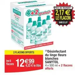 Cora x Carrefour (1)Désinfectant du linge fleurs blanches SANYTOL offre