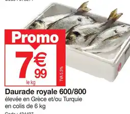 Promocash Daurade royale 600/800 offre
