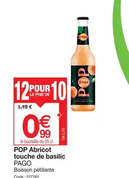 Promocash POP Abricot touche de basilic offre