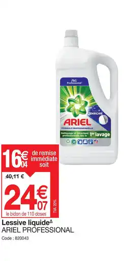 Promocash Lessive liquide ARIEL PROFESSIONAL offre