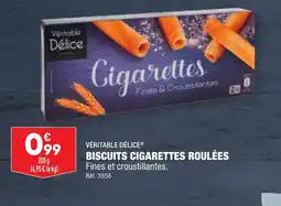 ALDI BISCUITS CIGARETTES ROULÉES offre