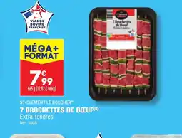 ALDI 7 BROCHETTES DE BŒUF offre
