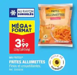 ALDI FRITES ALLUMETTES offre