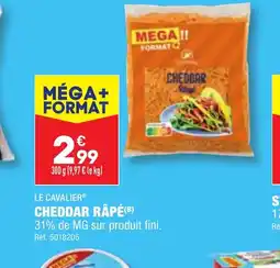 ALDI CHEDDAR RÂPÉ offre