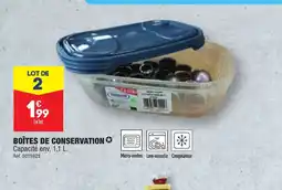 ALDI BOÎTES DE CONSERVATION offre