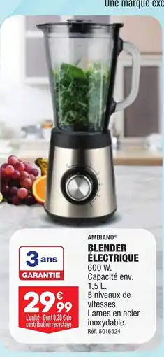 ALDI AMBIANO® BLENDER ÉLECTRIQUE offre