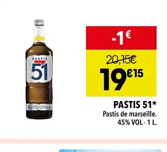 Supeco PASTIS 51* offre