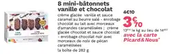 Picard 8 mini-bâtonnets vanille et chocolat offre