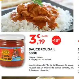 Cabesto SAUCE ROUGAIL offre