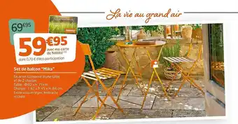 Jardiland Set De Balcon offre