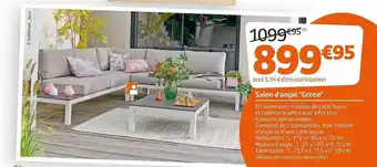 Jardiland Salon D'angle offre