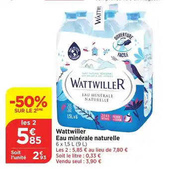 Maximarché Wattwiller Eau minérale naturelle offre