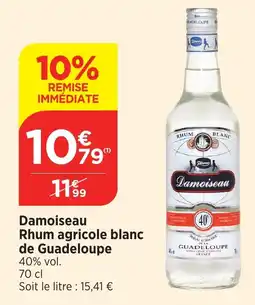 Maximarché Damoiseau Rhum agricole blanc de Guadeloupe offre