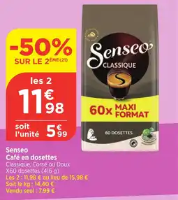 Maximarché Senseo Café en dosettes offre