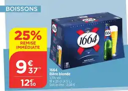 Maximarché 1664 Bière blonde offre