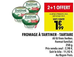 Supeco TARTARE FROMAGE À TARTINER offre