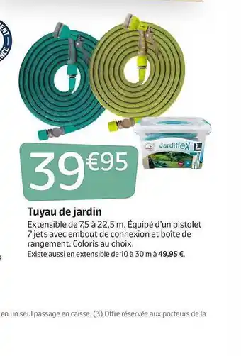 Jardiland Tuyau De Jardin offre