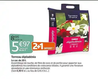 Jardiland Terreau Dipladénia offre