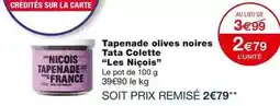 Tapenade olives noires tata colette les niçois