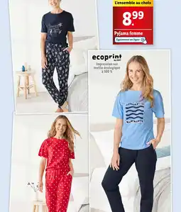 Lidl Pyjama femme offre