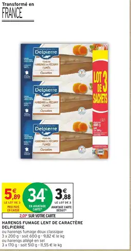 Intermarché HARENGS FUMAGE LENT DE CARACTÈRE DELPIERRE offre