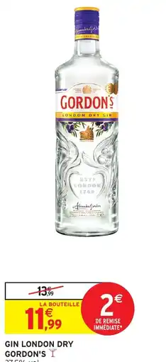 Intermarché GIN LONDON DRY GORDON'S Y 37.5% vol. offre