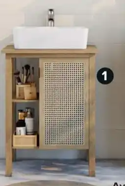 Castorama Sous-vasque larg. 60 cm avec plan de toilette offre