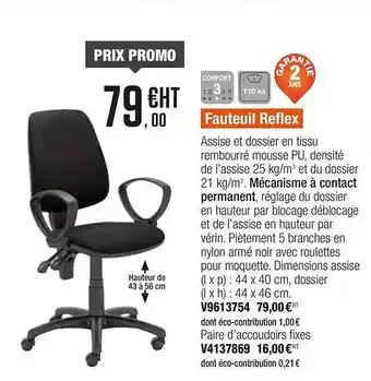 Plein ciel Fauteuil Reflex offre