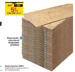 Castorama Dalle plancher OSB 1 offre