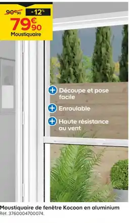 Castorama Moustiquaire de fenêtre Kocoon en aluminium offre