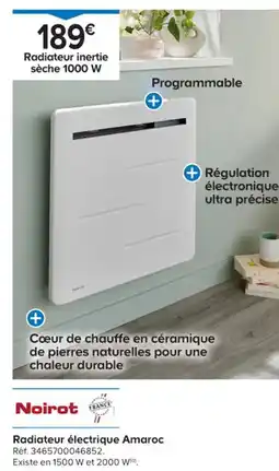Castorama Radiateur inertie sèche 1000 W offre