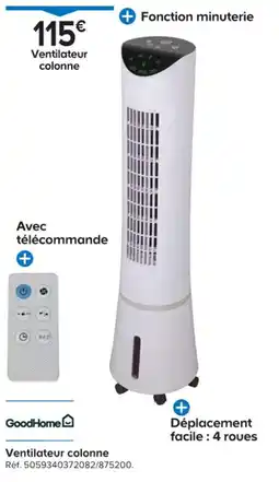Castorama Ventilateur colonne offre