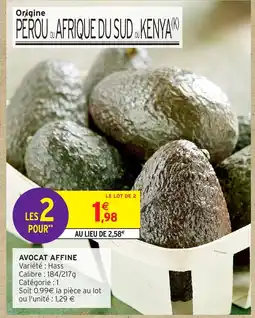 Intermarché Express AVOCAT AFFINE offre