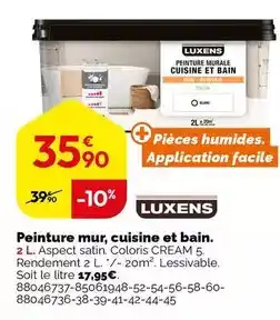 Gifi Luxens - peinture mur, cuisine et bain offre