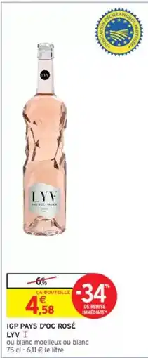 Intermarché Lry - igp pays d'oc rosé offre