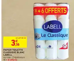 Intermarché Express PAPIER TOILETTE CLASSIQUE BLANC LABELL offre