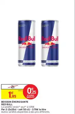 Intermarché Red bull - boisson énergisante offre