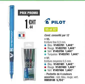 Plein ciel V5 Et V7 Pilot offre