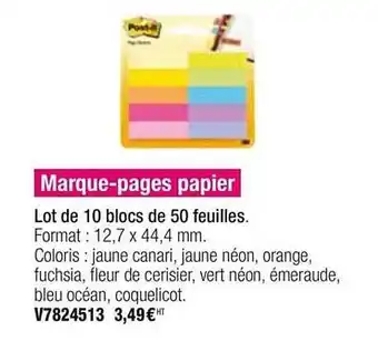 Plein ciel Marque-pages Papier offre