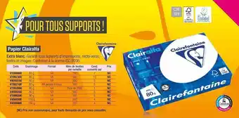 Plein ciel Papier Clairalfa offre